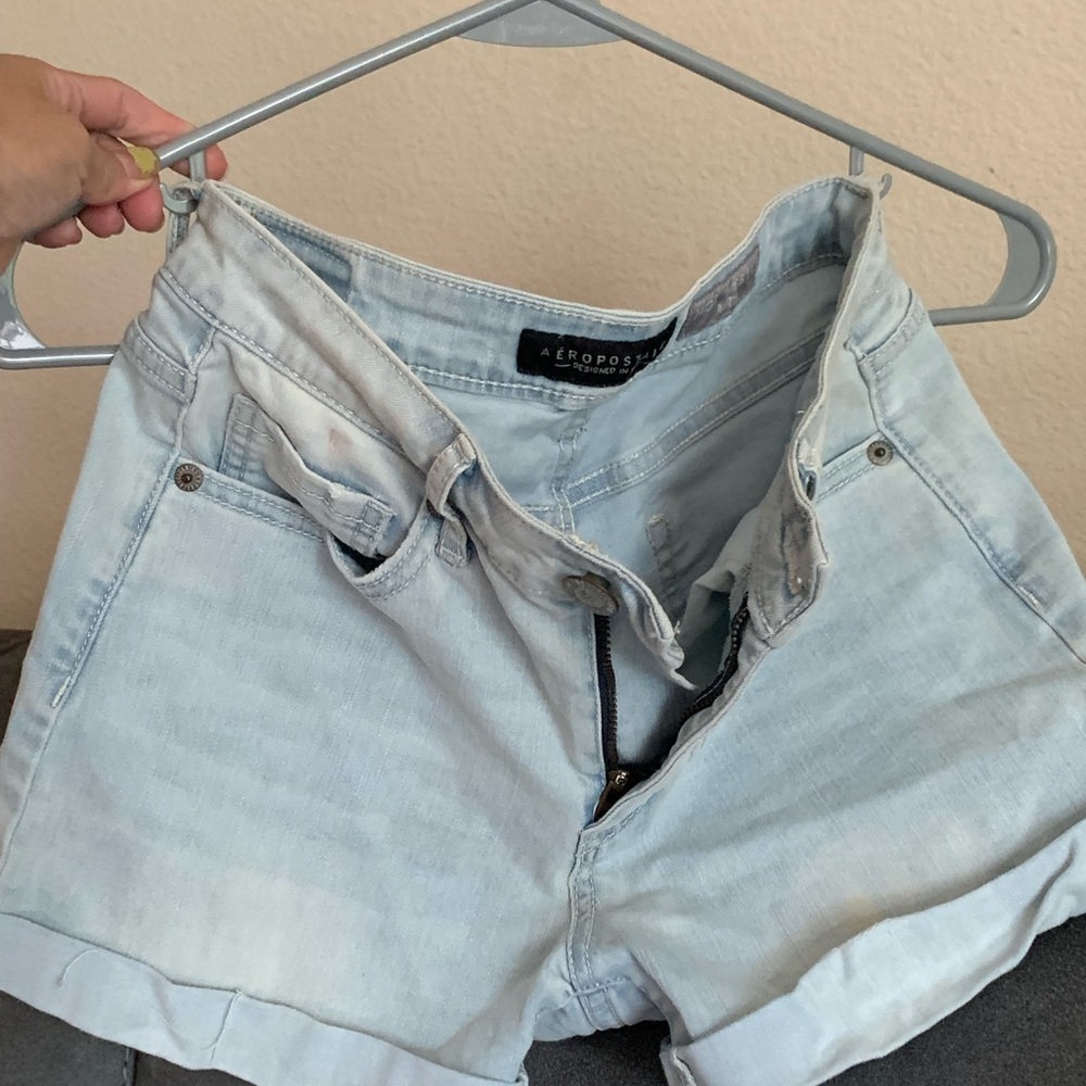 Aeropostale Sky Blue Jean Shorts